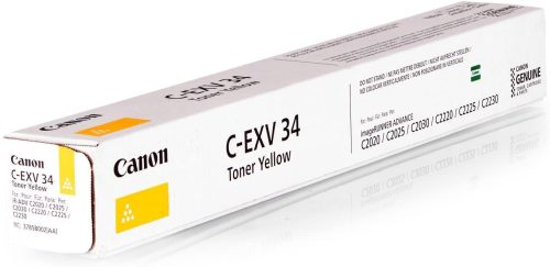 Image of Canon C-EXV34 Yellow Toner