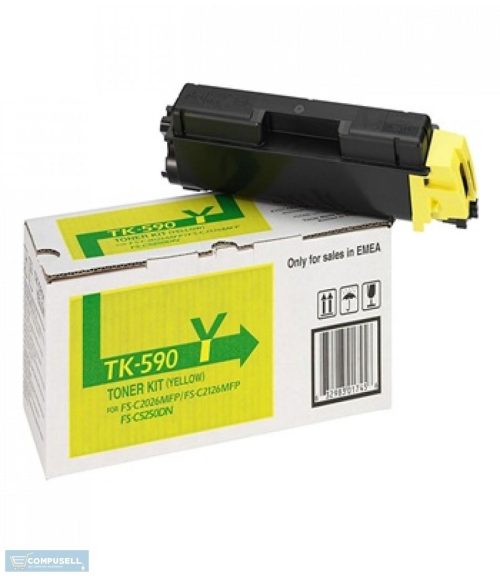 Image of Kyocera TK590 Yellow Toner Cartridge