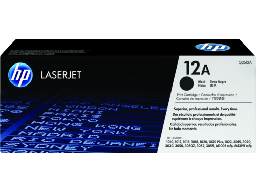 Image of HP 12A Black Original LaserJet Toner Cartridge
