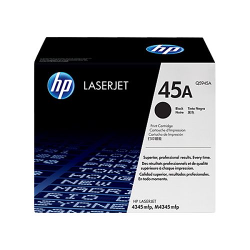 Image of HP 45A Black Original LaserJet Toner Cartridge (Q5945A)