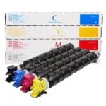 Image of four different colors of the Kyocera TK-8545 toner