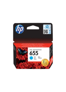 Image of HP 655 Original Cyan Ink Advantage Cartridge