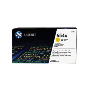 HP 654A Yellow Original LaserJet Toner Cartridge, CF332A