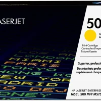 Image of HP 507A Yellow Original Toner Cartridge