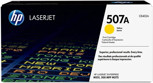 Image of HP 507A Yellow Original Toner Cartridge